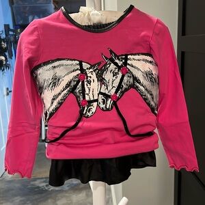 Love you lots shirt and skirt outfit